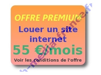 Louer un site internet 55 euros par mois